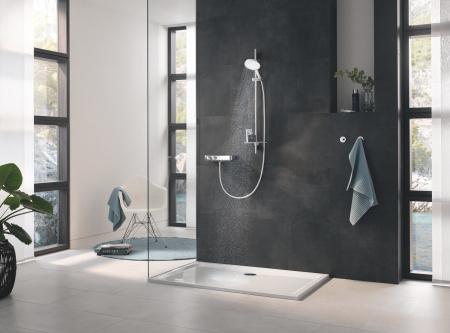 Термостатический двухрычажный смеситель для душа Grohe Grohtherm SmartControl 34719 000 (34719000) хром